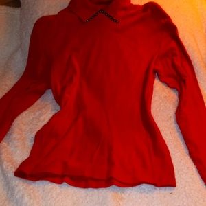 Bright Red Collar Tee